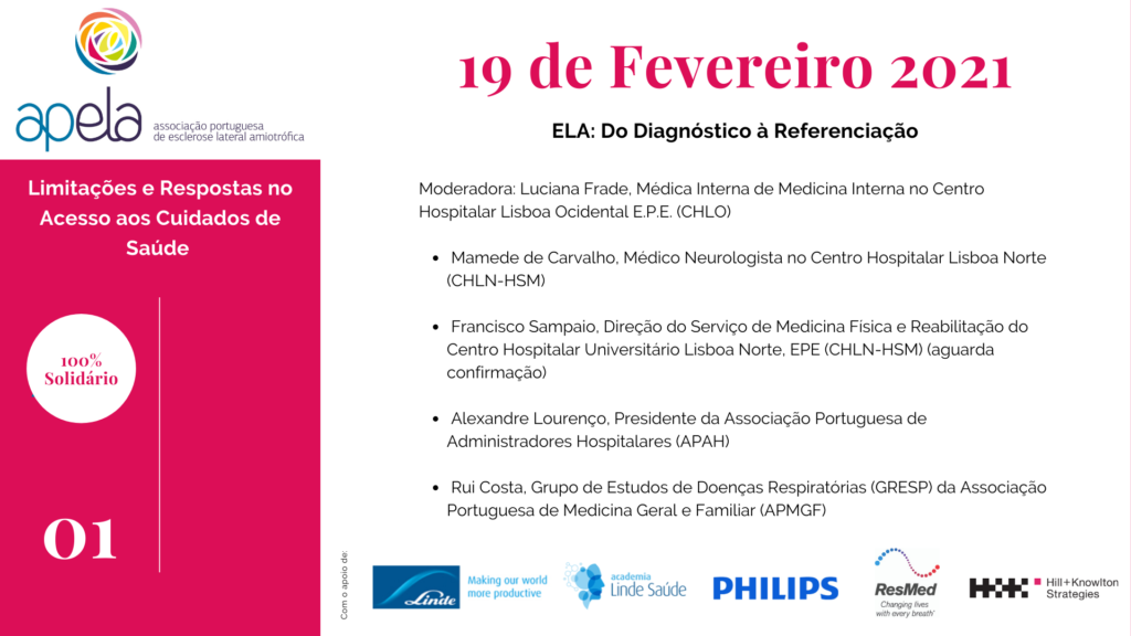 Estão abertas as inscrições para o segundo Webinar que integra o Ciclo Informativo Solidário promovido pela APELA e que conta com os apoios da Linde Saúde, da Philips, da Resmed e da H+K. A sessão está agendada para o próximo dia 19 de Fevereiro, entre as 21h00 e as 22h00 e decorre online através da plataforma Academia Linde Saúde.