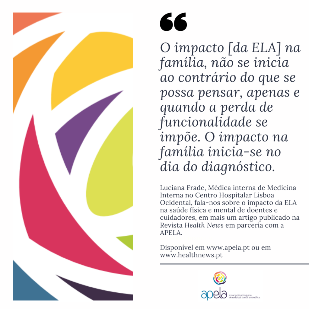 O impacto da ELA na pessoa doente e no seu cuidador